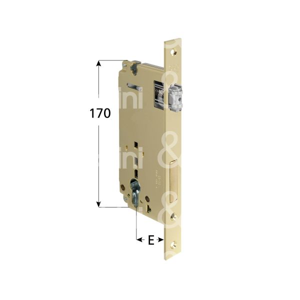 Agb b208524006 serratura patent bordo quadro e 40 laterale nichelato