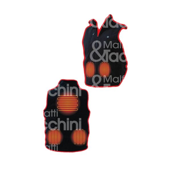 Euro marketing 90 srl igz129 gilet riscaldante thermo pile taglia l/xl colore nero