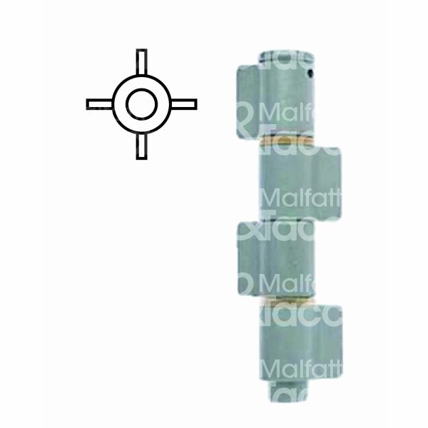 Aldeghi 1094 cerniera a saldare perno sfilabile art. 1094 sezione 4 ali chiuse scorrimento con rondella acciaio lucido l mm 200 - Ø mm 28