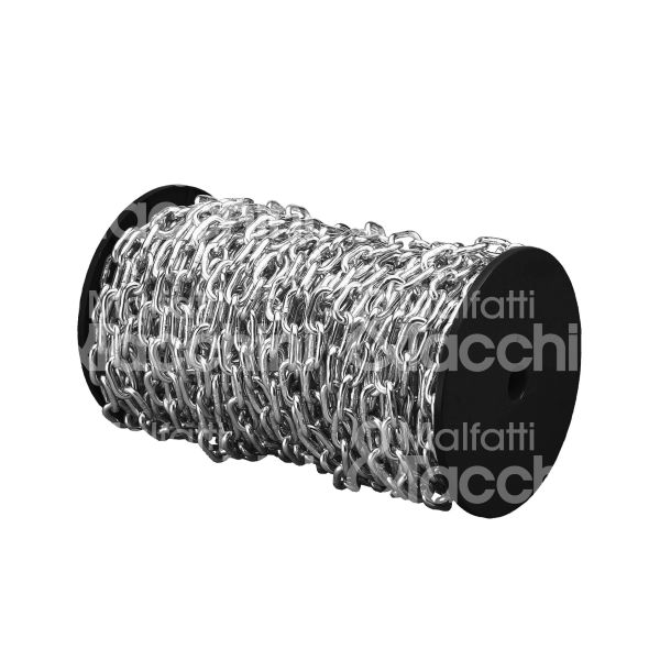 Astral 755071 catena genovese in bobina art. cgzb21 mt 40 acciaio zincato portata kg 250 numero 21 Ø filo mm 5