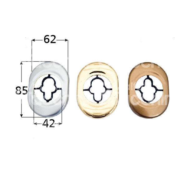 Atra 63sar mostrina foro protettore argento mm 62 x 85 Ø 42