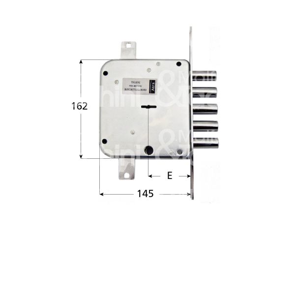 Atra ser30021sc serratura doppia mappa per blindata da infilare triplice e 65 sx 5 catenacci int. cat. 28