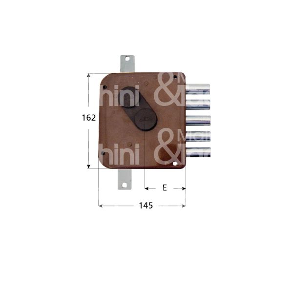 Atra ser30212da serratura applicare doppia mappa triplice e 65 dx 5 catenacci int. cat. 27