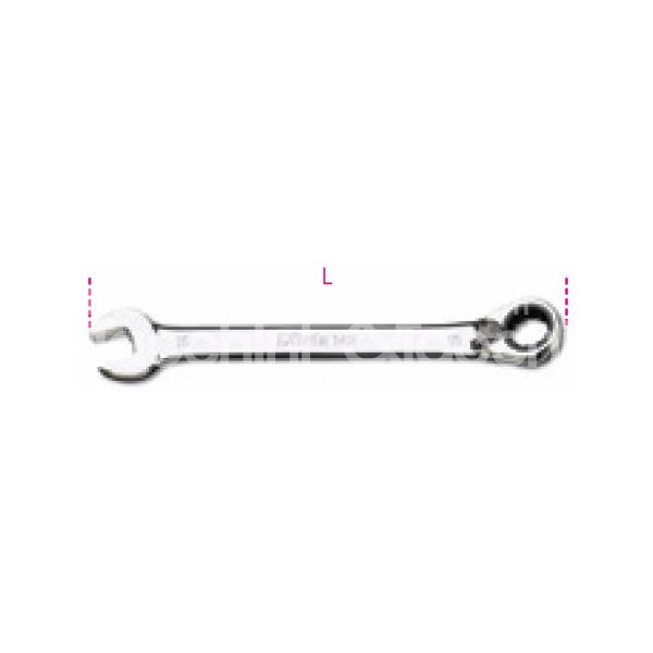 Beta 001420016 chiave combinata a cricchetto reversibile art. 142 misura mm 16