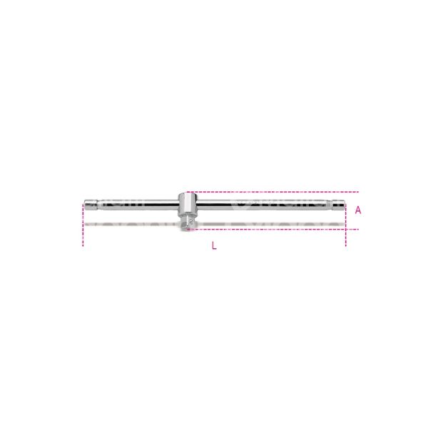 Beta 009200854 leva a t scorrevole art. 920/42 pollici maschio 1/2 pollici - l mm 305