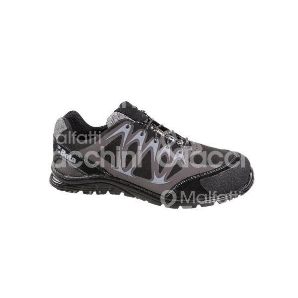 Beta 073410246 scarpa antinfortunistica bassa art. 073410246 classe di protezione s3 taglia 46 colore nero/grigio tomaia pelle scamosciata suola pu monodensita' puntale acciaio 200 j lamina antiperforazione conformità en iso 20345:2011