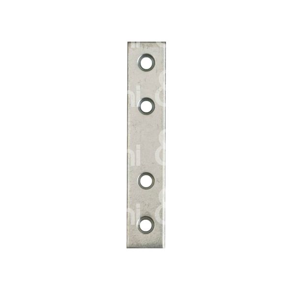 Sipa 17000 lastrina giunzione diritta 4 fori art. 2 acciaio zincato sezione rettangolare Ø fori mm 4,5 l mm 40 h mm 15 spessore mm 2