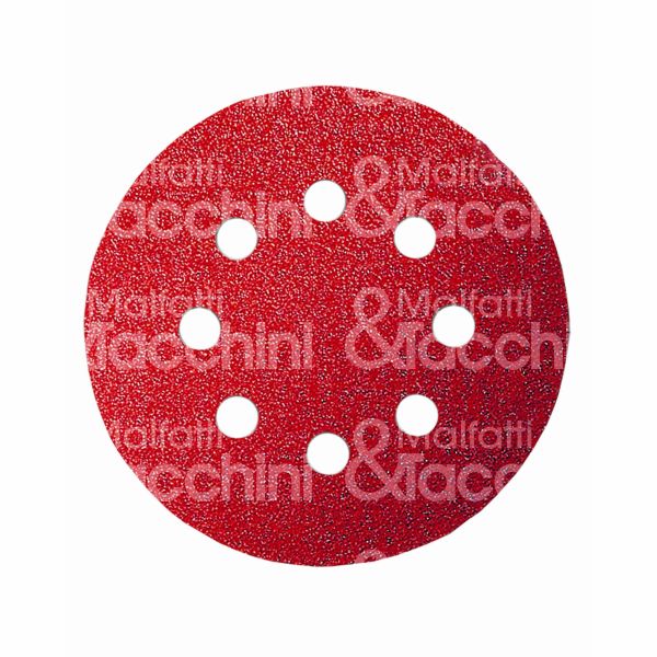 Bosch 2608605642 disco abrasivo con fori per levigatrice art. 2608605642 tipo rotorbitale Ø mm 125 grana 80 fissaggio velcro