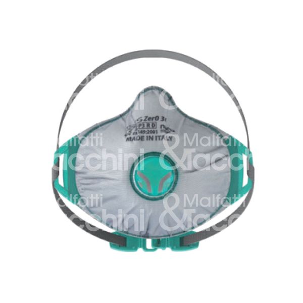 Bls 8006398 mascherina protezione classe ffp3 r d bls zer0 32 colore grigia livello di protezione ffp3 r d filtro valvola ad alta efficienza