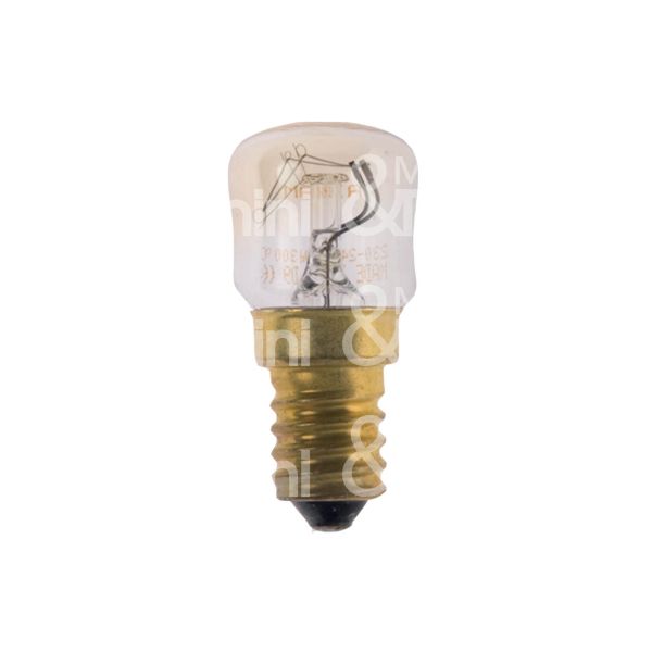 Bot lighting pp15mff240 lampadina forno incandescenza finitura vetro chiaro - attacco e14 - watt 15 w lumen 80 lm kelvin 2700 k