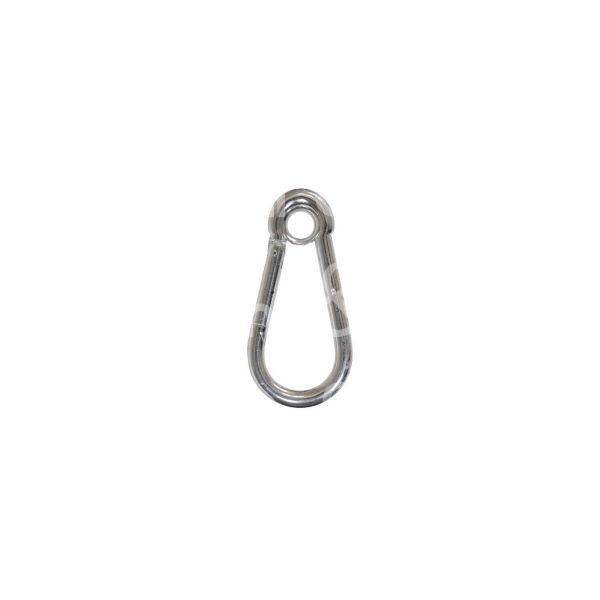 Carcano a069040 moschettone pompiere con anello art. a069040 acciaio zincato Ø mm 4 - l mm 40