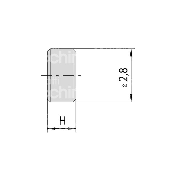 Cisa 07555020 pastiglia n 2 per cilindri c2000 misura mm 1,2 Ø 2,8