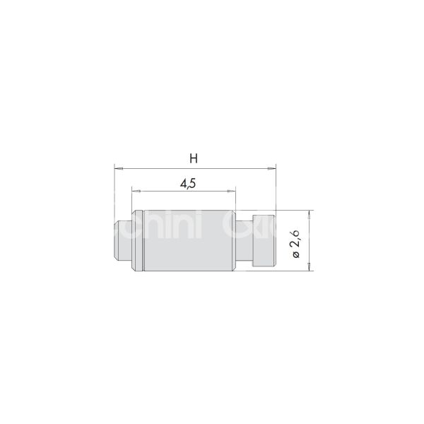 Cisa 0757292 controperno n 2-3 bkp misura mm 6,5 Ø 2,6