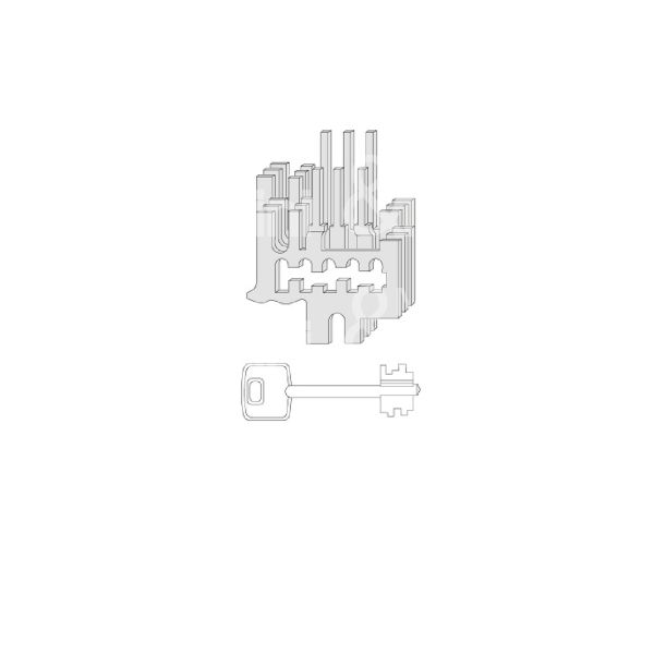 Cisa 07590230 gorges ricambio ambidestra chiavi : 3 lunghezza 35,5 cifratura kd