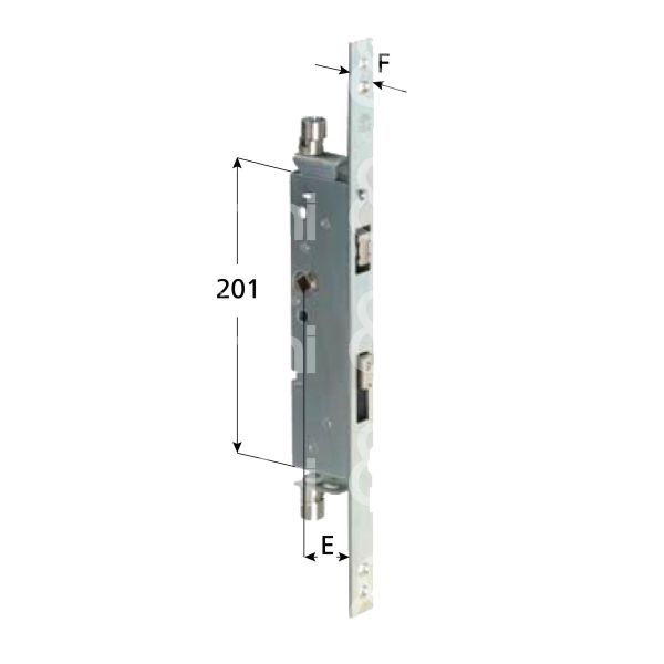 Cisa 43295400 controserratura per multipunto sikurexit e 40 frontale 24 x 3 inox