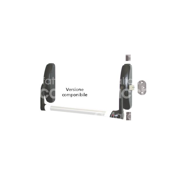 Cisa 59311100 maniglione antipanico fast push componibile prestige nero