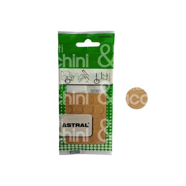 Astral feltrini covma60 copriforo adesivo art. covma60 confezione 60 pz tondo materiale pvc misura mm Ø 13 marrone