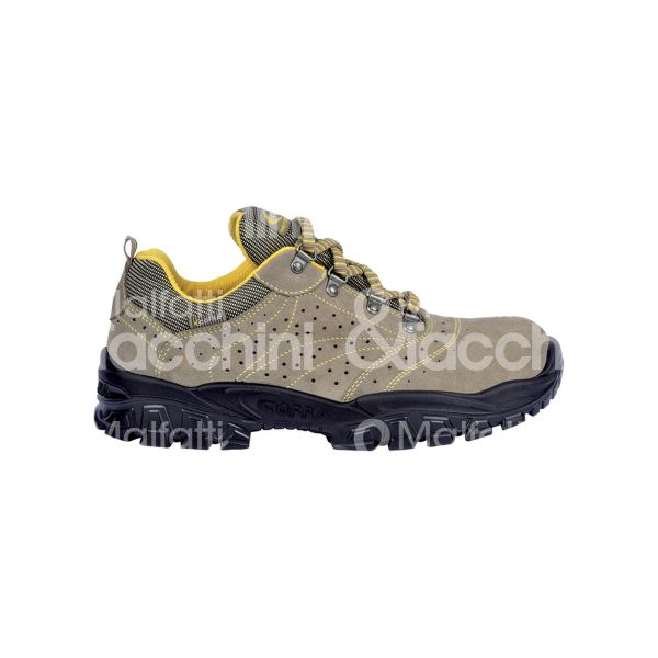 Cofra nil39 scarpa antinfortunistica bassa new nilo classe di protezione s1 p src taglia 39 colore beige tomaia pelle scamosciata traforata suola pu bidensita' puntale acciaio 200 j lamina antiperforazione conformità en iso 20345:2011