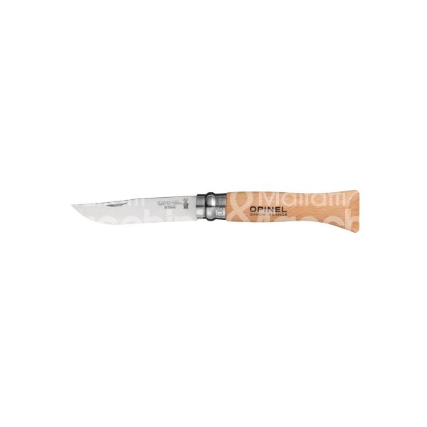 Coltellerie milanesi ovri07 coltello tascabile opinel virobloc multiuso misura n. 7 lama acciaio inox manico manico in faggio