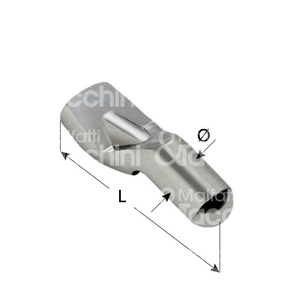 Comunello 110-20 perno inferiore per cancello art. 110-20 acciaio Ø mm 20 h mm 87