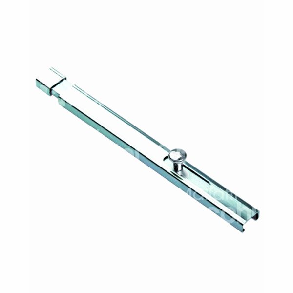 Comunello 74520 catenaccio verticale a saldare art. 745-20 acciaio zincata senza portalucchetto l mm 200 x h mm 30 sezione asta piatta misura mm 25