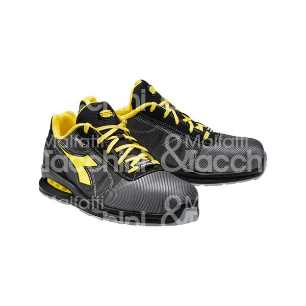 Diadora 176214gn46 scarpa antinfortunistica bassa run net airbox matryx low classe di protezione s1p hro sra taglia 46 colore nero/giallo tomaia matryx 2.0 suola pu puntale acciaio 200 j lamina antiperforazione conformità en iso 20345:2011