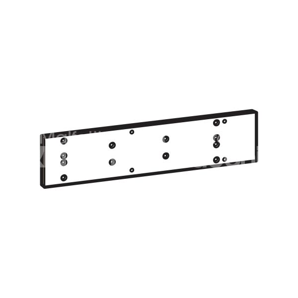 Dorma 301a piastra di fissaggio per ts72 argento