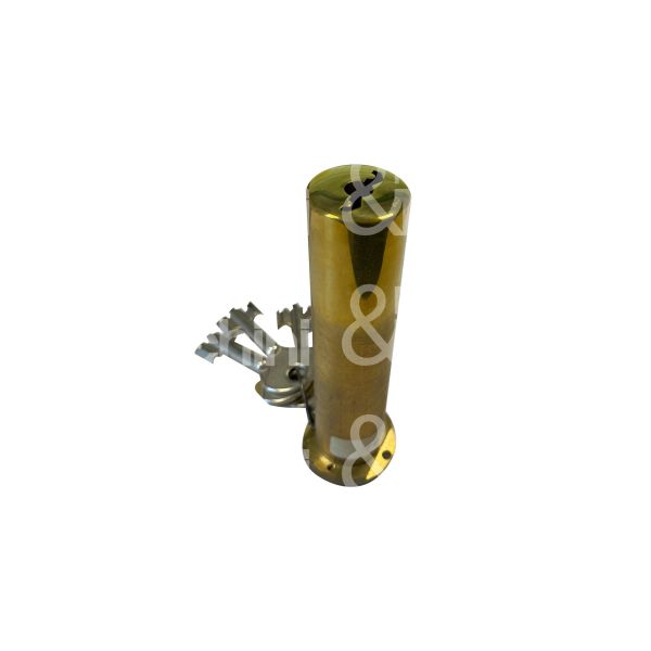 Mul-t-lock w103900150 cilindro per serrature a pompa 100 mm chiave a pompa cifratura kd ottone lucido
