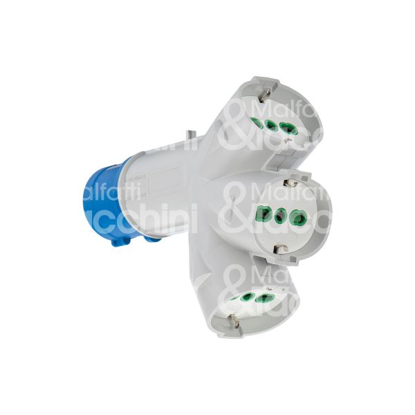 Fme fanton 73095 adattatore triplo art. 73095 bianco spina 2p + t / presa 2p + t - 16 a - 200/250v - ip 44