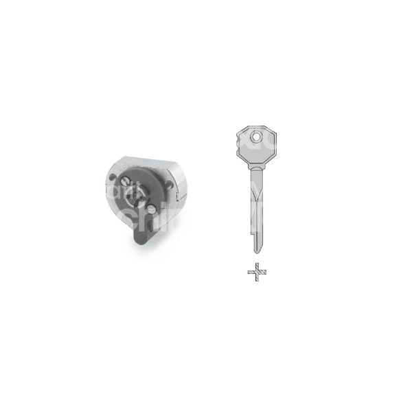 Fiam 700075 cilindro a spillo chiave a spillo mm 75 cifratura kd ottone satinato