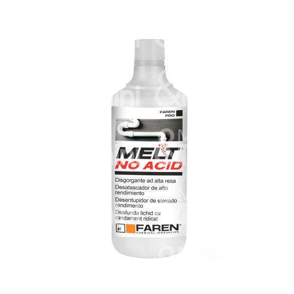 Farmicol spa melt1000 disgorgante liquido no acid melt utilizzo scarico domestico contenuto ml 1000