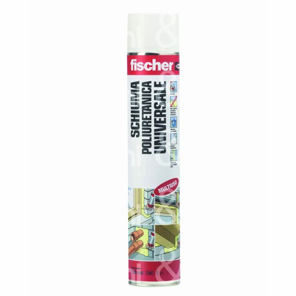 Fischer 09285 schiuma poliuretanica pu 1 k erogazione manuale contenuto ml 750 classificazione b3 colore giallo resa l 45