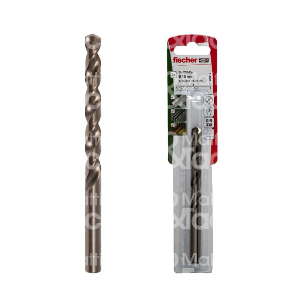 Fischer 530498 punta hss cobalto art. 530498 Ø mm 4 lunghezza utile mm 43 lunghezza totale mm 75