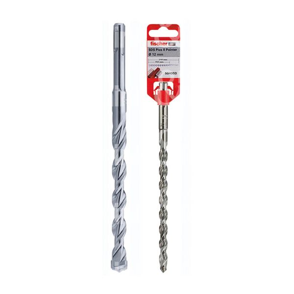 Fischer 531766 punta per muro pointer v art. 531766 attacco sds plus Ø mm 6 lunghezza utile mm 100 lunghezza totale mm 160 2 taglienti