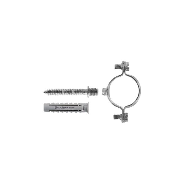 Fischer 562015 collare per fissaggio tubazioni completo art. 562015 confezione pz 10 acciao zincato Ø serraggio mm diametro 10