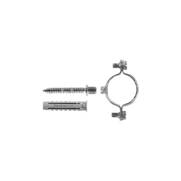 Fischer 562020 collare per fissaggio tubazioni completo art. 562020 confezione pz 10 acciao zincato Ø serraggio mm diametro 20