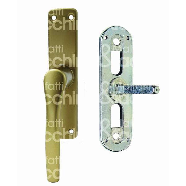 Ghidini 77400550004 martellina impugnatura maniglia gabry alluminio bronzato movimento quadro 7 l mm 34 h mm 150