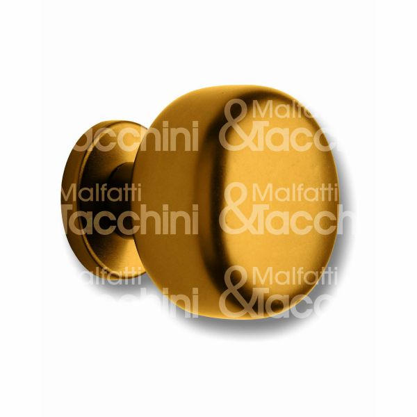 Ghidini 77486770500 pomolo centro porta universal alluminio bronzato Ø mm 70 fissaggio niples esagonale Ø rosetta mm 51