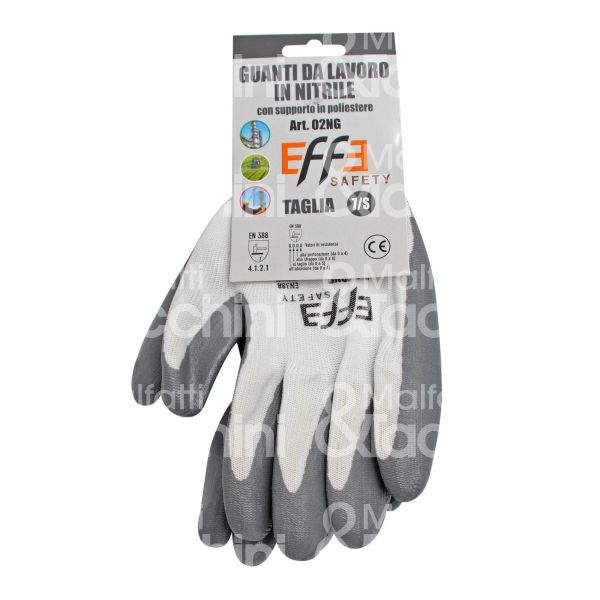 Gruppo gieffe 767876 guanto spalmato art. 730150n materiale nitrile con supporto in poliestere taglia 11 colore bianco