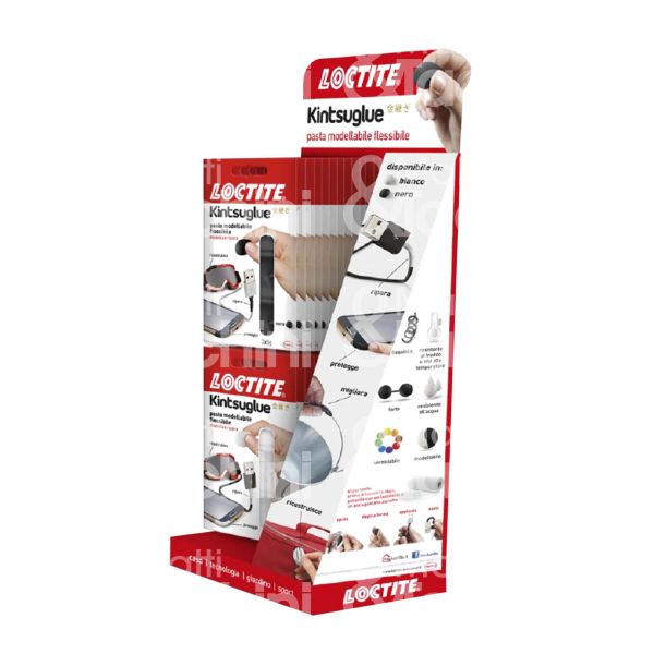 Henkel 2285174 espositore pasta modellante loctite utilizzo da banco contenuto pz 12