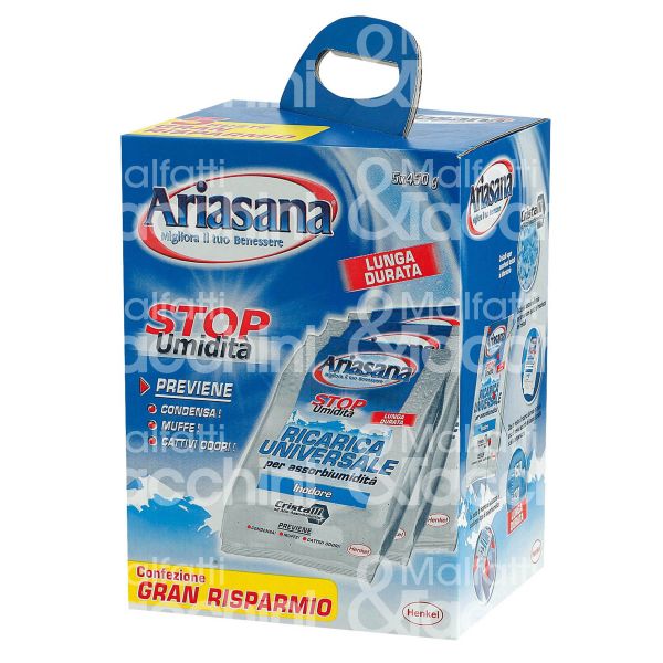 Henkel 577436 ariasana ricarica classic sali contenuto gr. 450 cad. profumazione inodore confezione pz 4+1