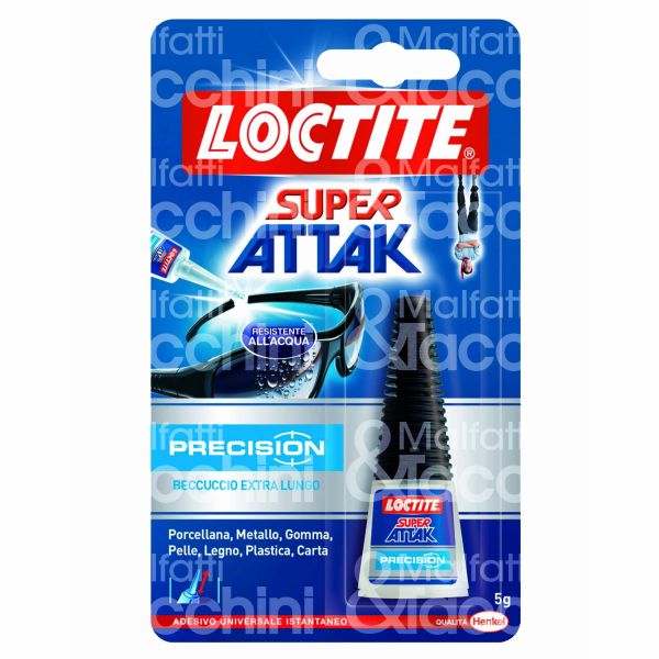 Henkel 579573 adesivo istantaneo liquido super attak contenuto gr 5