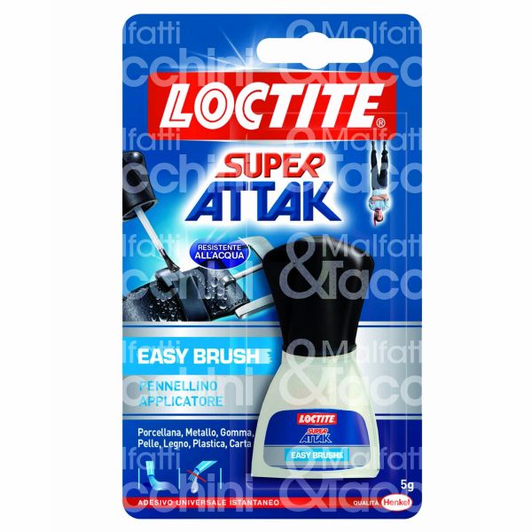 Henkel 579576 adesivo istantaneo liquido super attak easy brush contenuto gr 5