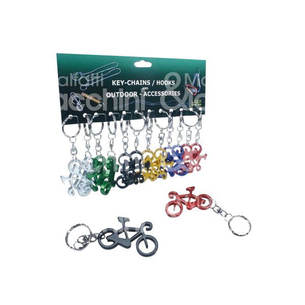 Art. 930920 portachiavi bicicletta colori assortiti