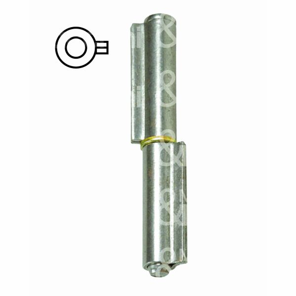 Ibfm 401060 cerniera a saldare perno sfilabile art. 401 sezione 2 ali acciaio lucido l mm 60 - Ø mm 9,5