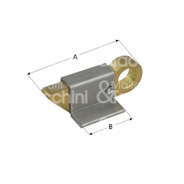 Ibfm 412 cricchetto per vasistas art. 412 ferro grezzo mm mm 68