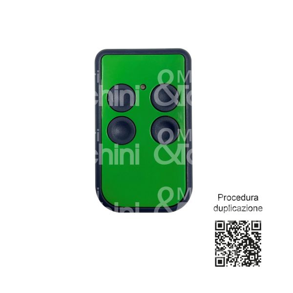 Radiocomando oregon 4 tasti 433-868 mhz rolling code colore blu/verde codifica 128 bit