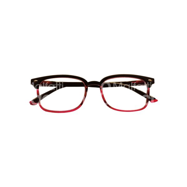 Ioi industrie ottiche italiane hawneros150 occhiale da lettura hawaii montatura plastica colore nero-rosso gradazione +1.5