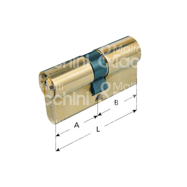 Iseo f20930407n cilindro sagomato chiave/chiave 30 x 40 = 70 mm chiave piatta profilo f3 cifratura kd ottone