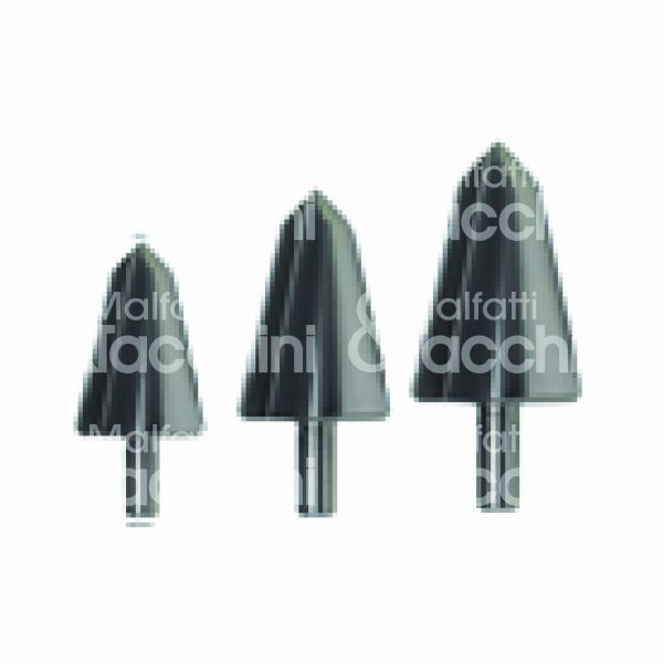 Krino 0118001 fresa perforatrice per metallo art. 0118001 hss-g forma conica Ø mm 3/14 gambo diametro 6